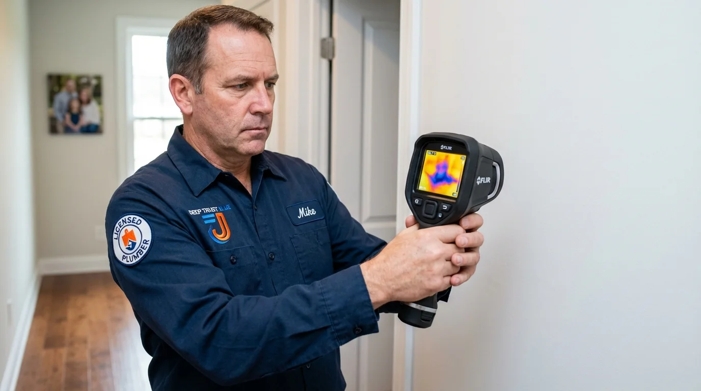 Thermal imaging leak detection by Johns Plumbing LLC in Deltaville